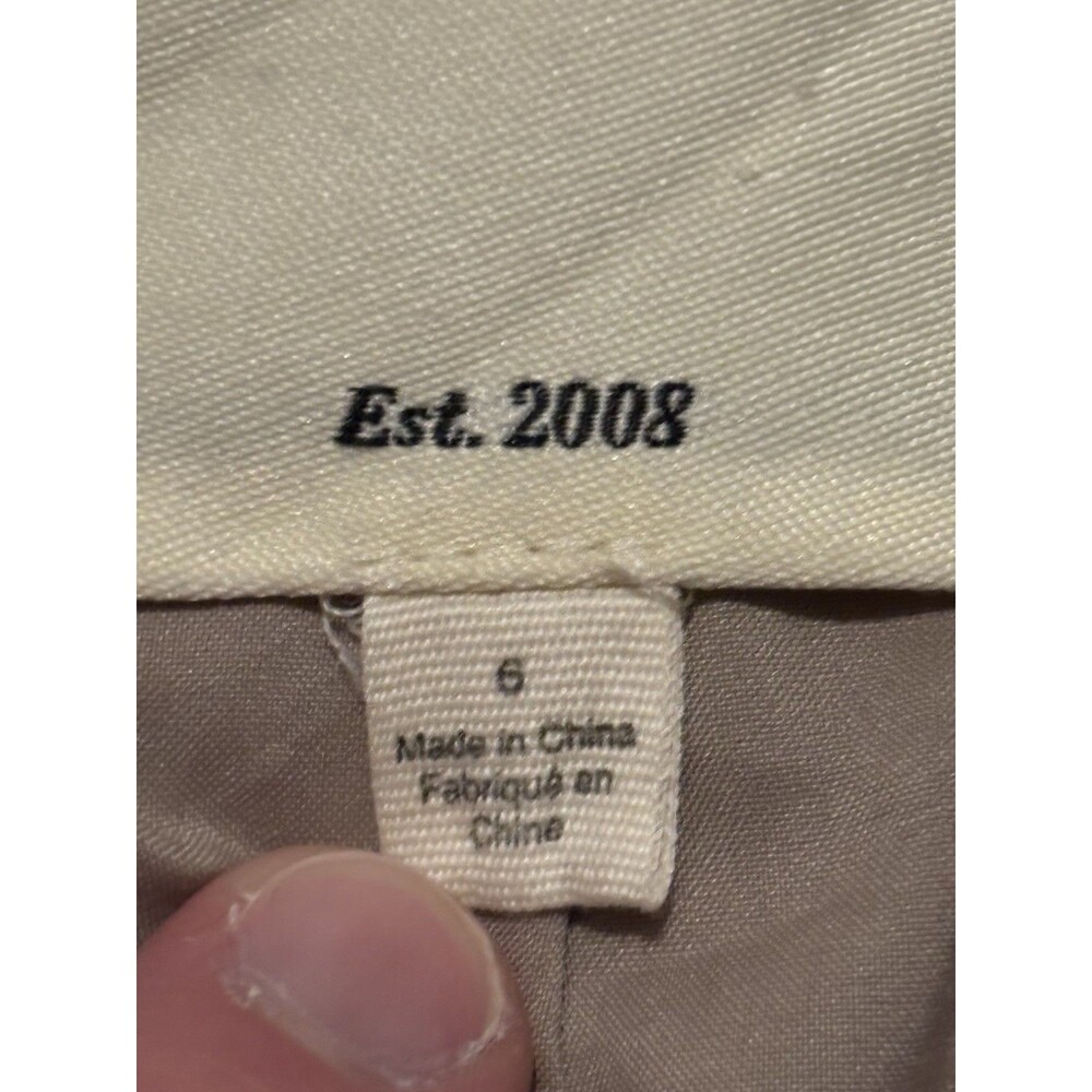 L’agence Cropped Double Breasted Blazer Size 6 Houndstooth Tan - Picture 5 of 10